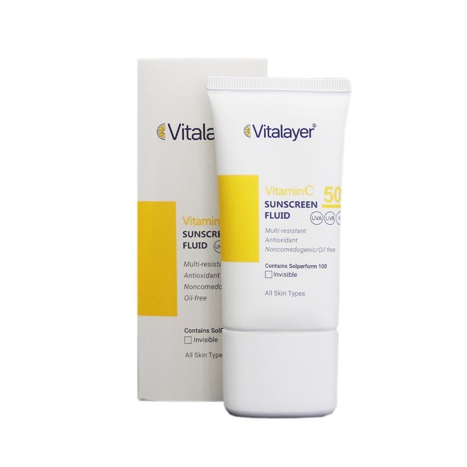فلوئید ضدآفتاب ویتامین C ویتالیر بی رنگ vitalayer — تصویر ۳