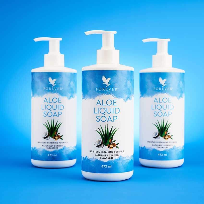 Forever Aloe Liquid Soap | صابون مایع آلوئهورا فوراور؛ شوینده ملایم دست، صورت و بدن با آبرسانی طبیعی پوست — تصویر ۸