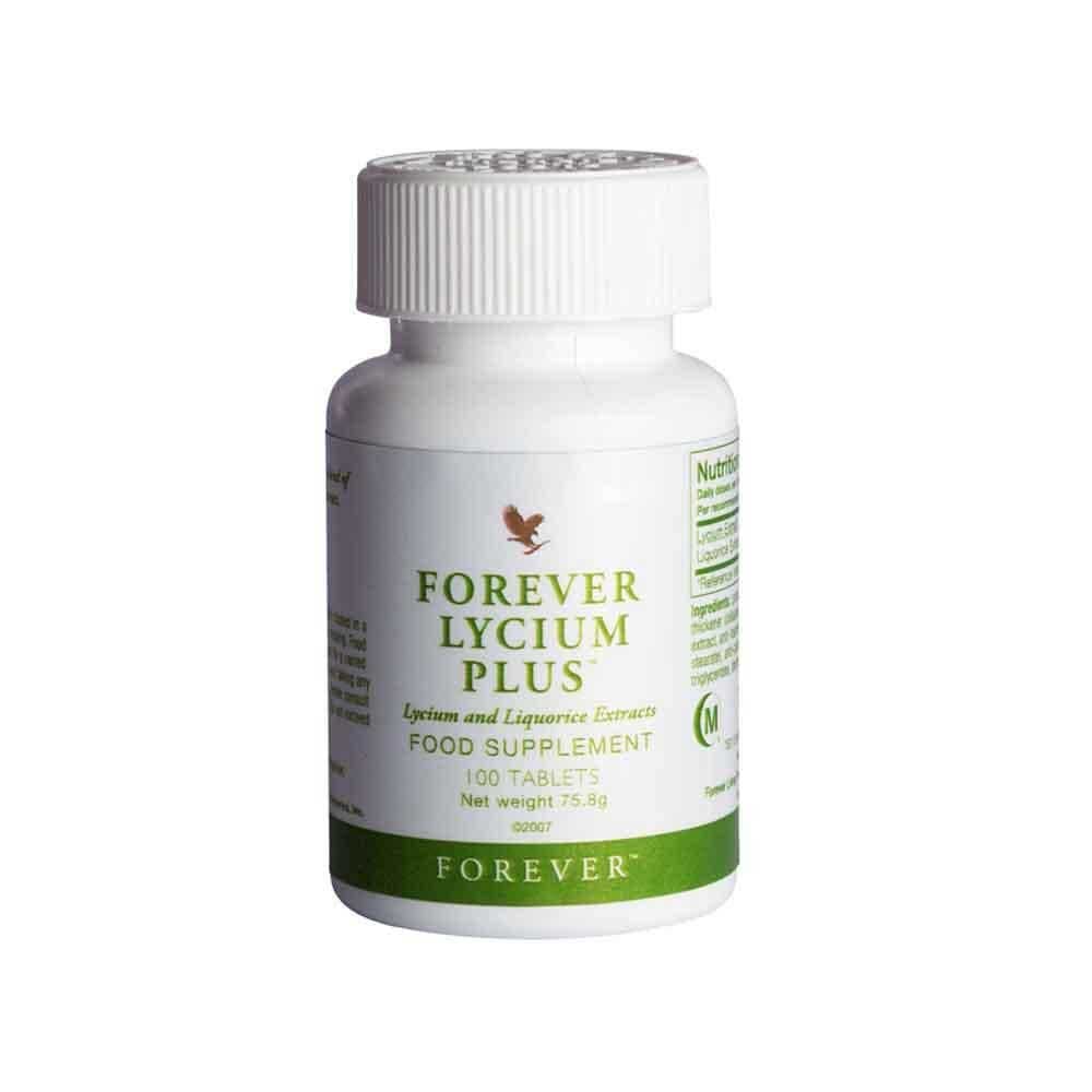 Forever Lycium Plus | قرص لیسیوم پلاس فوراور؛ مکمل حاوی گوجی بری و عصاره شیرین‌بیان برای حمایت از سلامت عمومی بدن