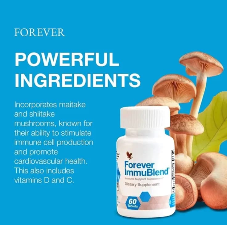 Forever ImmuBlend | فوراور ایموبلند؛ مکمل ویتامین C، D، زینک و ترکیبات گیاهی — تصویر ۸