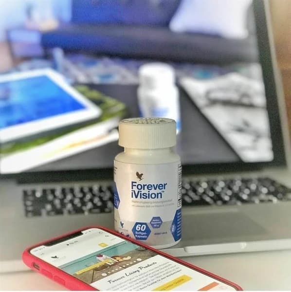Forever iVision فوراور آی ویژن مکمل سلامت چشم فوراور حاوی لوتئین، زآگزانتین و بیلبری — تصویر ۹