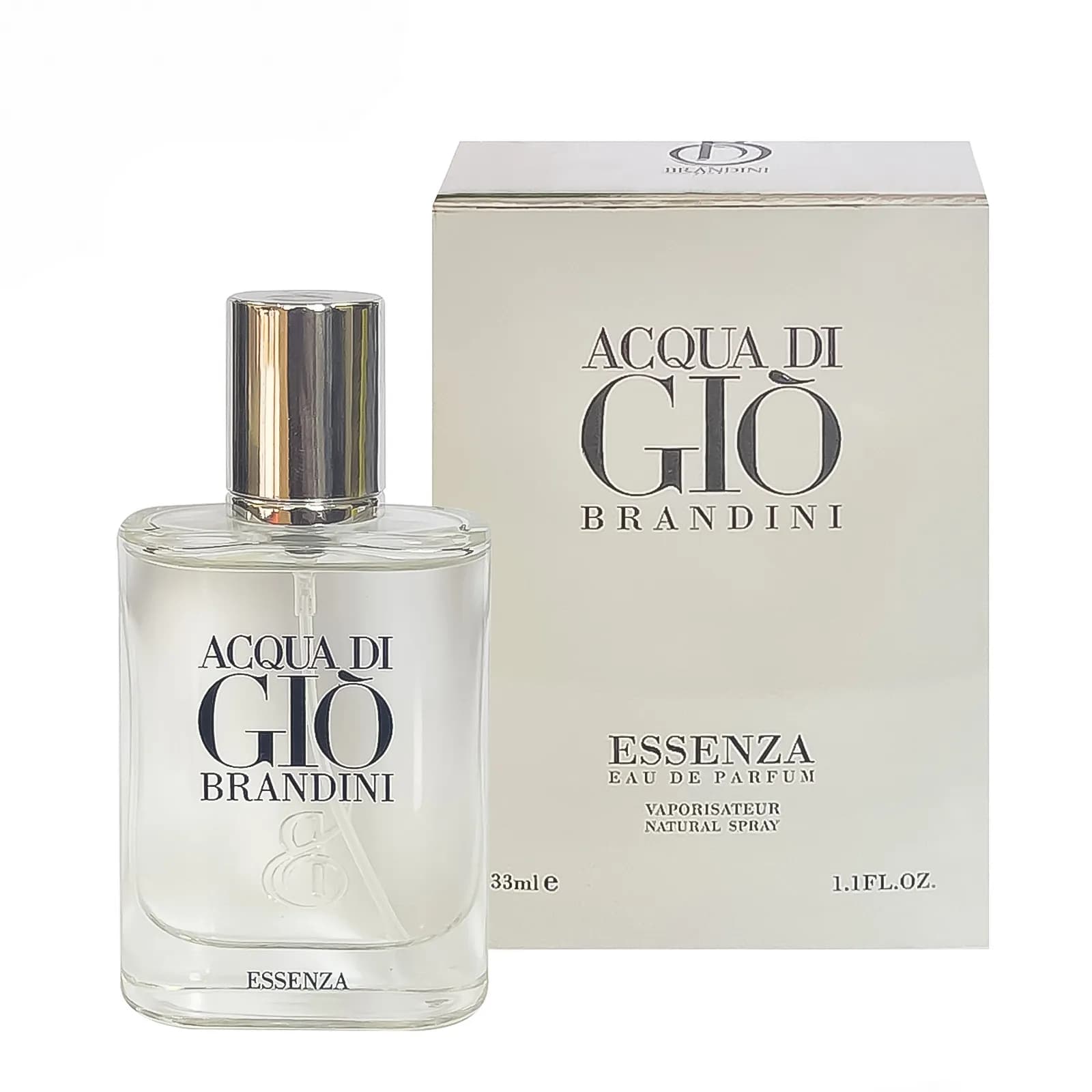 عطر جیبی مردانه برندینی آکوا دی جیو اسنزا – ۳۳ میل – Brandini Acqua di Gio Essenza