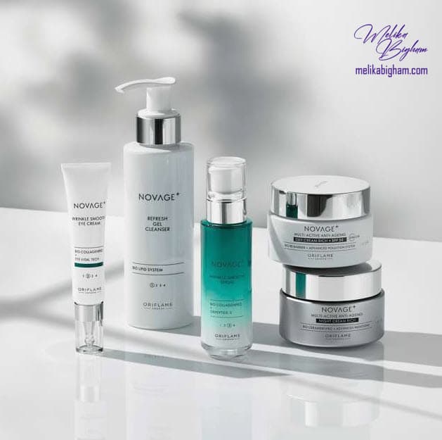 ست ضد چروک و ضد پیری رینکل نوایج پلاس اوریفلیم Novage+ Wrinkle Smooth Routine Mixed — تصویر ۷