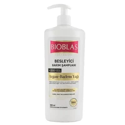 شامپو تقویت کننده بیوبلاس Bioblas حاوی روغن آرگان و بادام حجم 900 میل — تصویر ۲