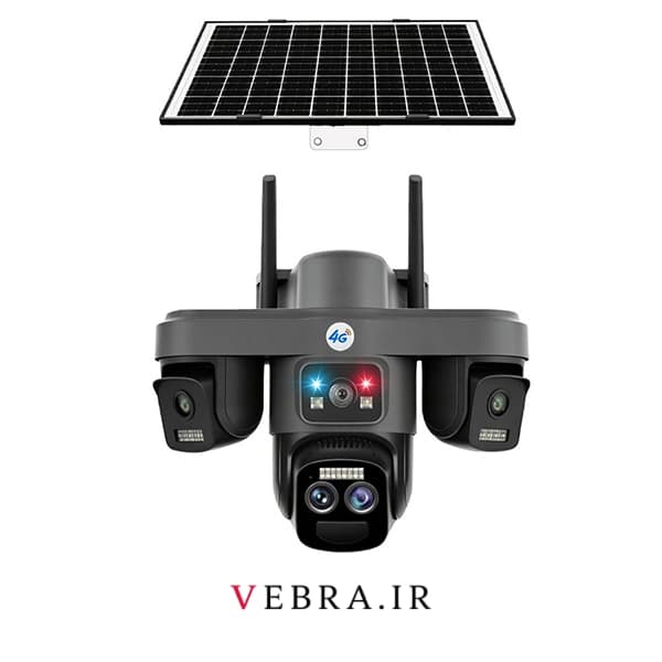 دوربین سولار سیمکارتی 3 لنز مدل TZ8 با پنل خورشیدی | اپلیکیشن OKAM PRO