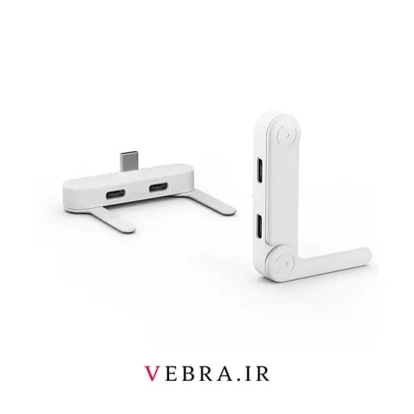 مبدل Type-C به Type-C شارژ و صدا 2 در 1 | تبدیل USB-C Audio & PD Charging