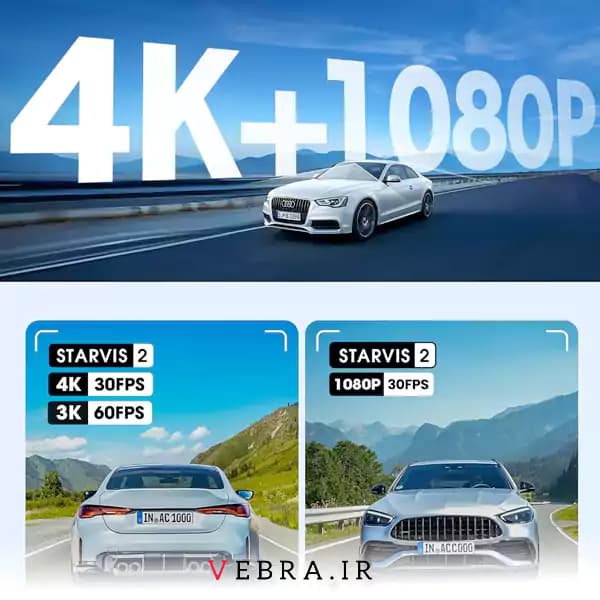 دوربین ثبت وقایع 3 لنز z60 برند DDPAI — تصویر ۷
