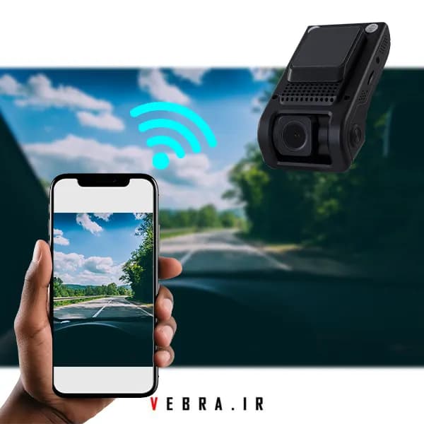 دوربین کوچک خودرویی وای فای مانیتوردار 2 لنز A590 — تصویر ۹