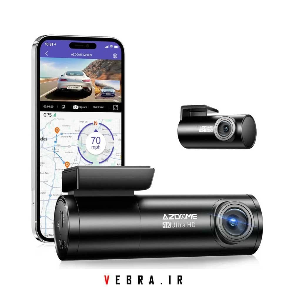 دوربین خودرو AZDOME مدل M300S دو دوربین — تصویر ۵