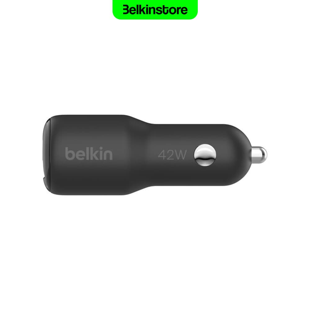 شارژر فندکی 42 وات بلکین – BoostCharge Dual Car Charger 42W – مدل CCB005qcBK — تصویر ۳
