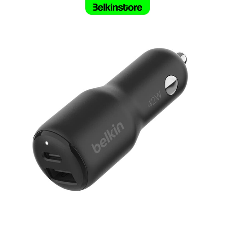 شارژر فندکی 42 وات بلکین – BoostCharge Dual Car Charger 42W – مدل CCB005qcBK — تصویر ۴