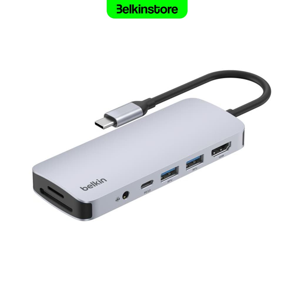 هاب 7 پورت تایپ سی بلکین (نسخه 2) – Connect USB-C 7-in-1 Multiport Hub AVC009fqSGY-V2 — تصویر ۱۰