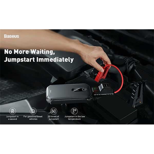 پاور بانک و جامپ استارتر خودرو بیسوس Baseus Super Energy Car Jump Starter CRJS03 — تصویر ۴