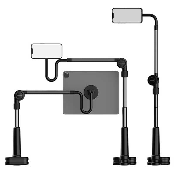 پایه نگه دارنده مگنتی موبایل Porodo Lazy Man Stand with Magnetic Suction PD-LMGS92 — تصویر ۱۰