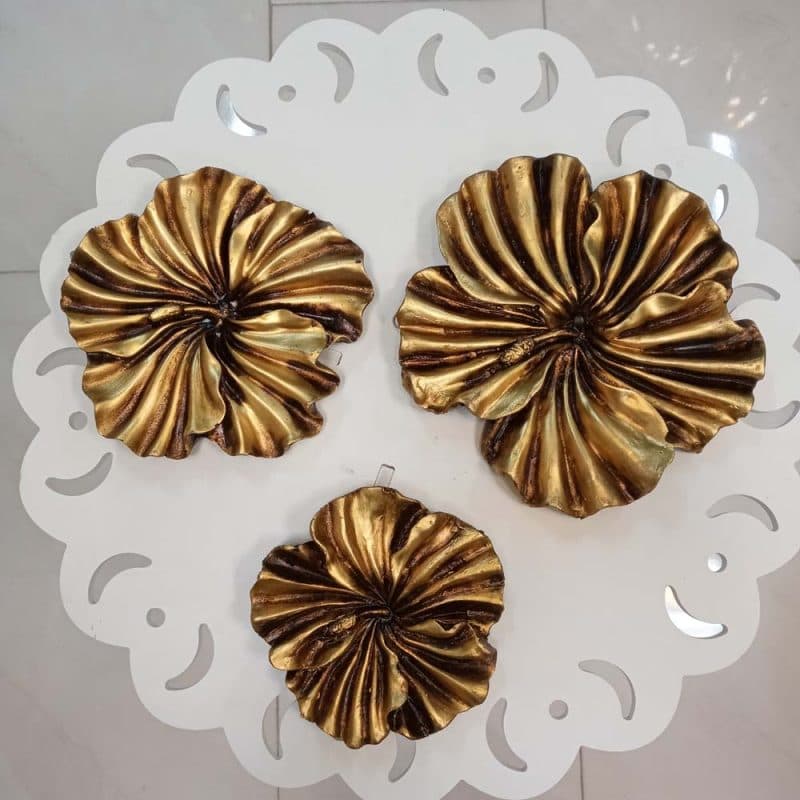 گل دیوارکوب مجموعه 3 عددی