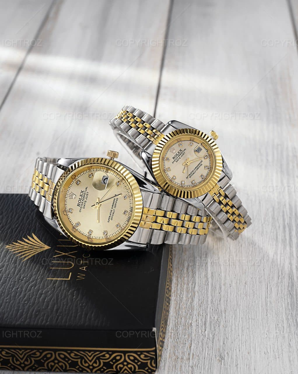 ‏‌ست ساعت مچی مردانه و زنانه رولکس ROLEX مدل 1010 — تصویر ۴