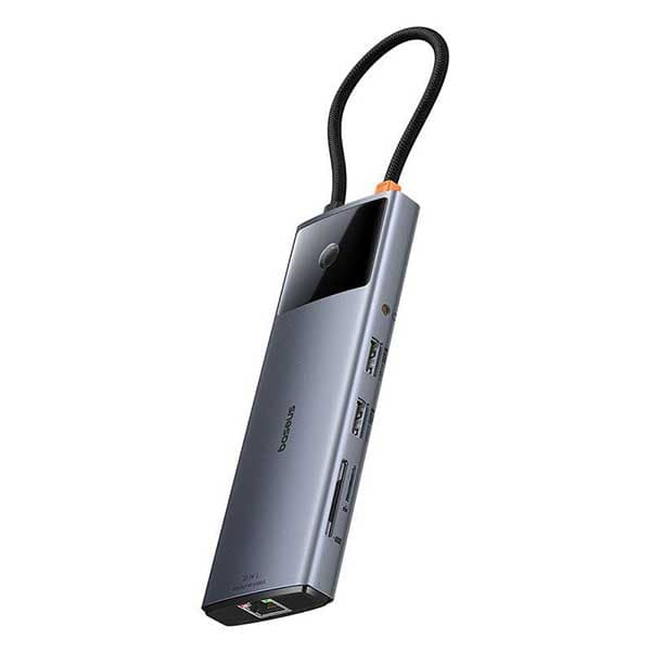 هاب تایپ سی 10 پورت بیسوس Baseus Metal Gleam Series II Hub BS-OH084 — تصویر ۳