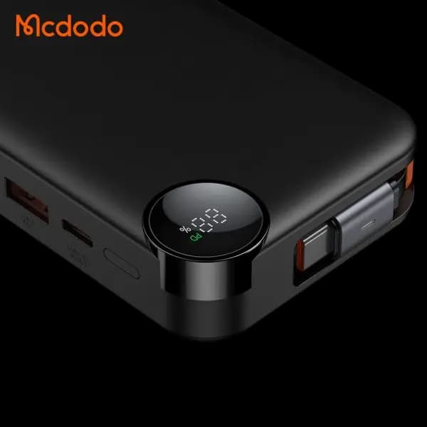 پاوربانک 30 وات 10000 با کابل تایپ سی متصل مک دودو Mcdodo FreeGo PowerBank MC-3870 — تصویر ۱۲