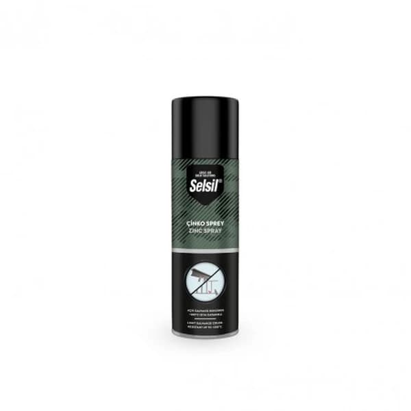 اسپری زینک گالوانیزه سلسیل مدل ZINC SPRAY حجم 400 میلی‌لیتر ساخت ترکیه مناسب محافظت از فلزات