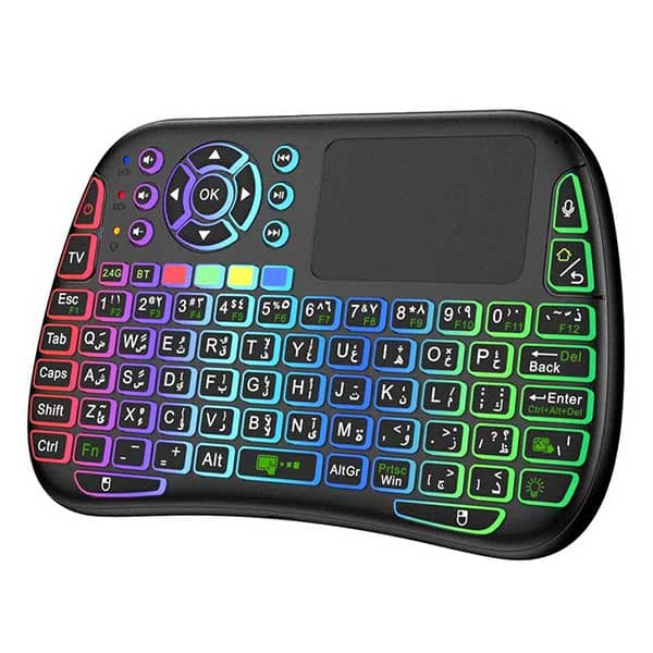 مینی کیبورد بی سیم همراه با تاچ پد پرودو Porodo Mini Wireless Keyboard Touch Combo MWKTC — تصویر ۵