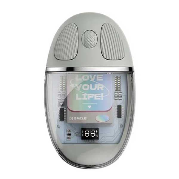 موس بی سیم دوحالته شارژی کوتسی Coteci Magic Crystal Dual Mode Mouse 84011 — تصویر ۱۱