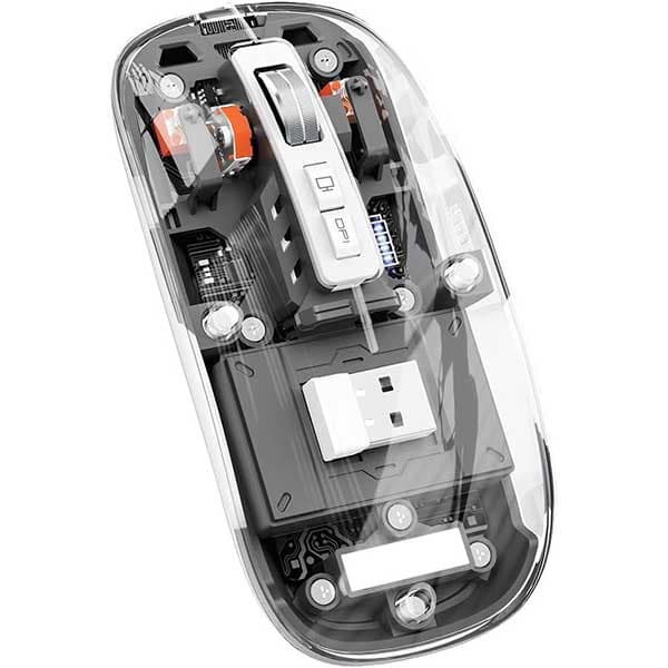موس بیسیم 3 حالته کوتسی Coteci Magic Crystal II Three Mode Mouse 84015 — تصویر ۵