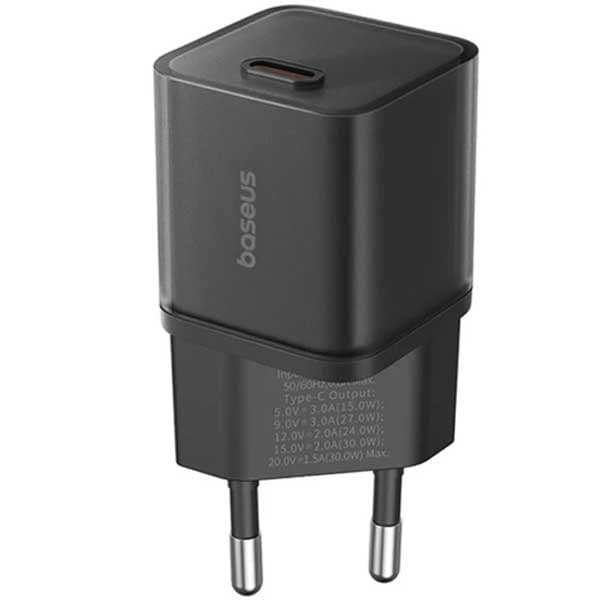 آداپتور دیواری 30 وات بیسوس Baseus GaN5S Fast Charger CCGAN30E5-S