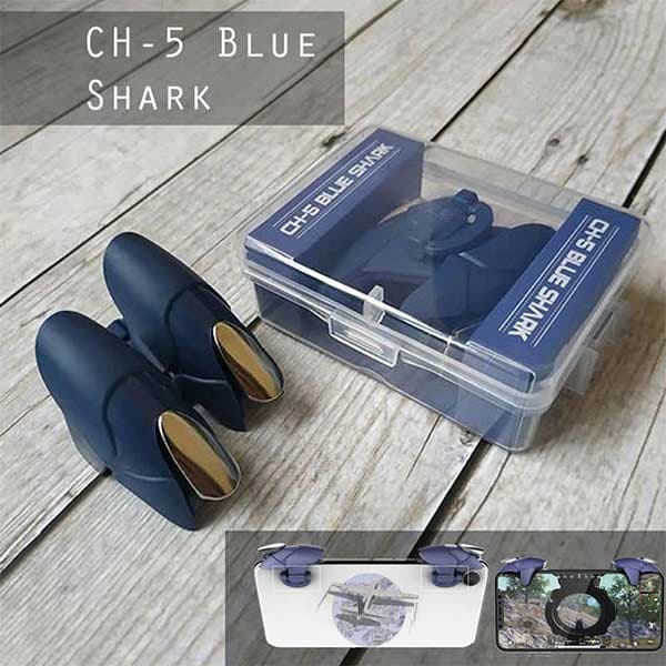دسته بازی پابجی انگشتی مدل CH-5 Blue Shark — تصویر ۷