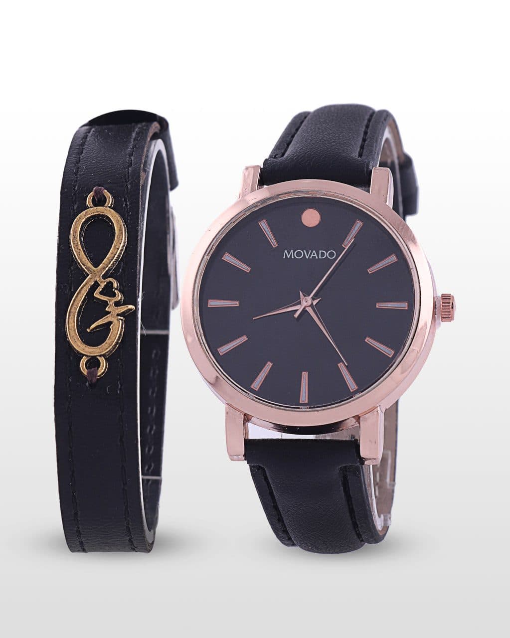 ست ساعتمچی زنانه MOVADO و دستبند مدل 913