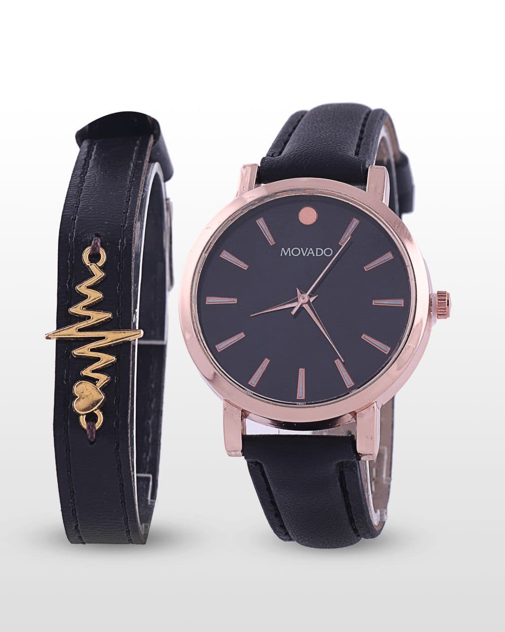 ست ساعتمچی زنانه MOVADO و دستبند مدل 911