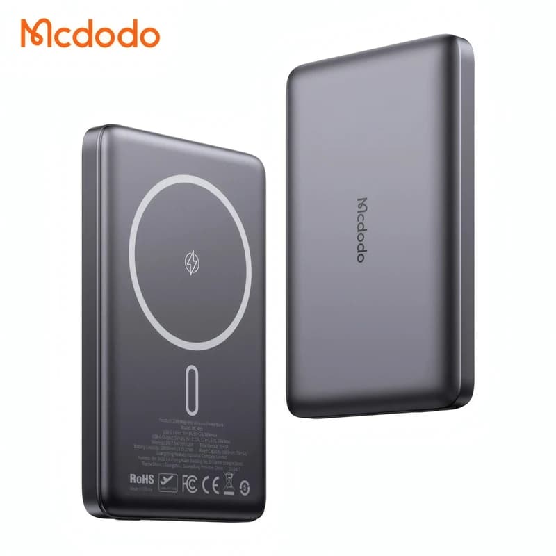 پاوربانک وایرلس 10000 مگنتی مک دودو Mcdodo MC-465 Metal Ultra Thin — تصویر ۱۱
