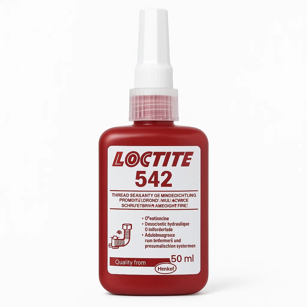 چسب آناروبیک قفل هیدرولیک و پنوماتیک لاکتایت مدل Loctite 542 حجم 50 میلی‌لیتر