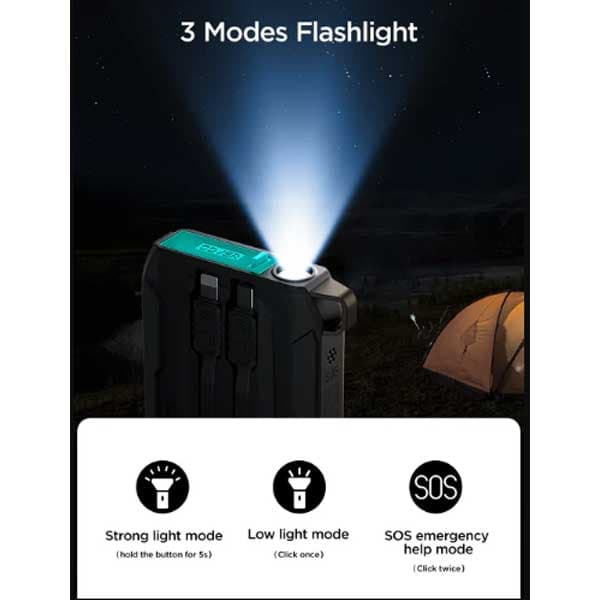 پاور بانک 22.5 وات 20000 جویروم با کابل متصل JOYROOM JR-L018 Power Bank — تصویر ۷