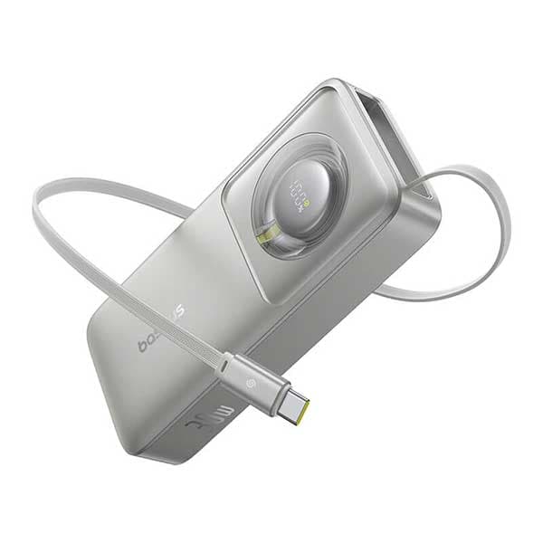 پاوربانک 30 وات 10000 با کابل همراه تایپ سی بیسوس Baseus Nomos Power Bank PPSS1030 — تصویر ۳