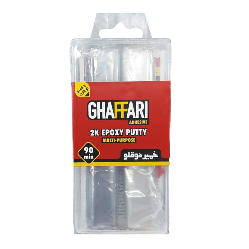 چسب اپوکسی دوقلو خمیری 120 گرمی غفاری