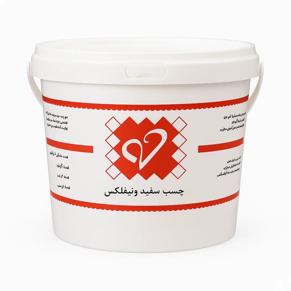 چسب کفپوش سفید وینیفلکس مدل خمیری حجم 10 لیتر — تصویر ۳