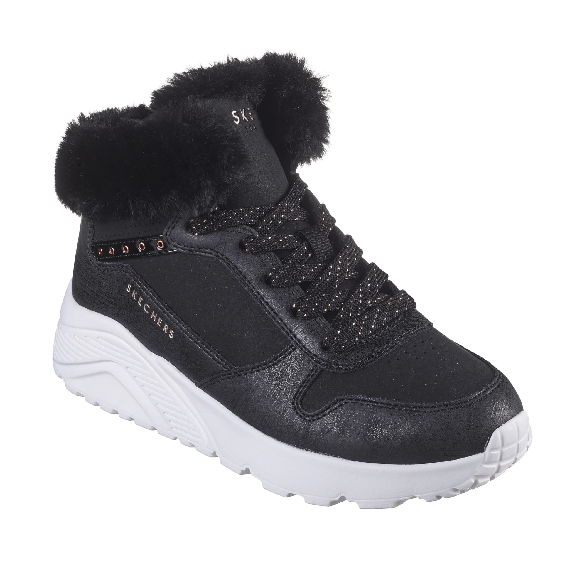 نیم بوت دخترانه اسکچرز مدل 310396L BKRG Uno Lite – Comfurt Collar — تصویر ۷