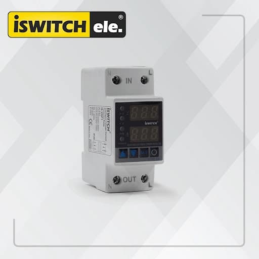 محافظ ولتاژ جریان ۶۳ آمپر iSwitch | رله محافظ جریان تک فاز + یکسال گارنتی — تصویر ۷