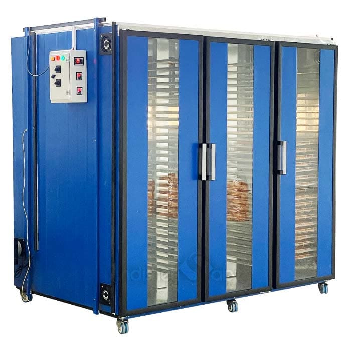 میوه خشک کن صنعتی 90 سینی گازی 450 کیلویی