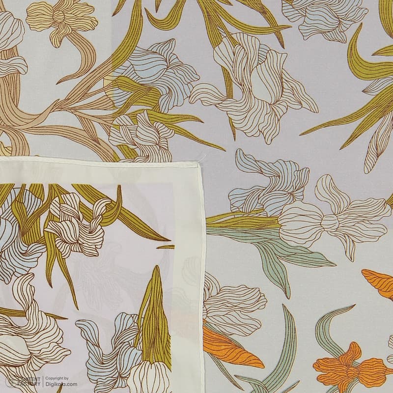 مینی اسکارف ساتن زنانه مدل S-206 با طول و عرض 67×67 سانتی‌متر — تصویر ۶