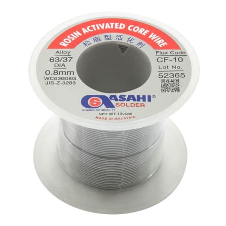 سیم لحیم آساهی 0.8mm – 100گرم ساخت مالزی | فروش ویژه