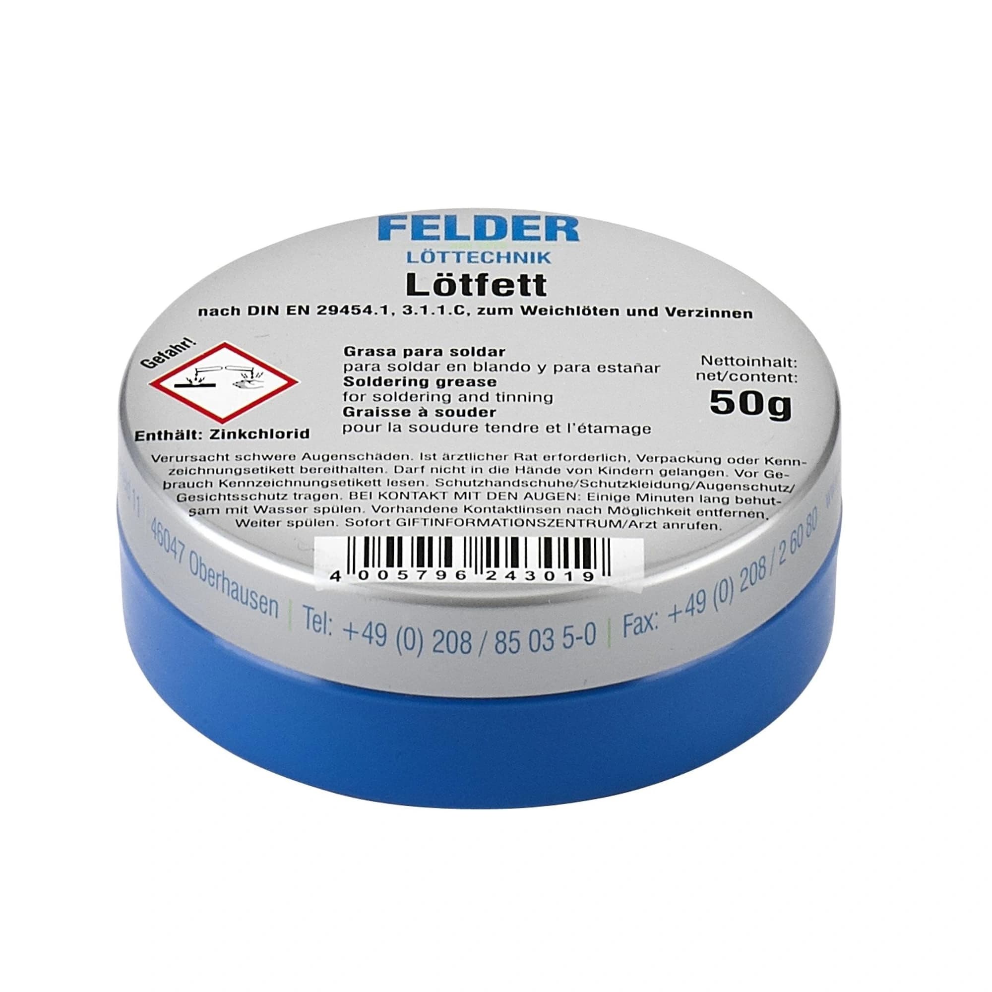 روغن لحیم آلمانی LOTFETT FELDER 50g | فلاکس حرفهای — تصویر ۱۰