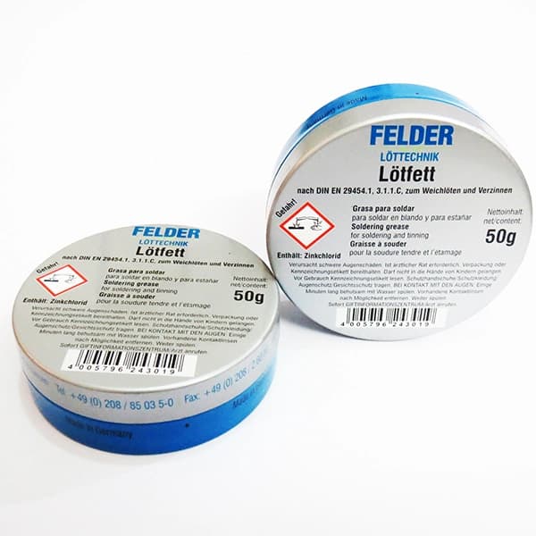 روغن لحیم آلمانی LOTFETT FELDER 50g | فلاکس حرفهای — تصویر ۸