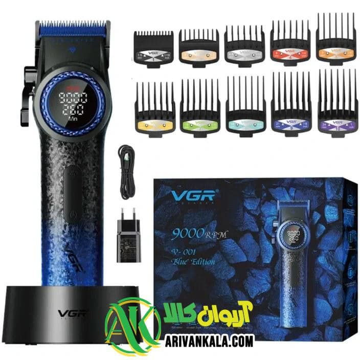 ماشین اصلاح حرفه ای VGR V-001 blue — تصویر ۷