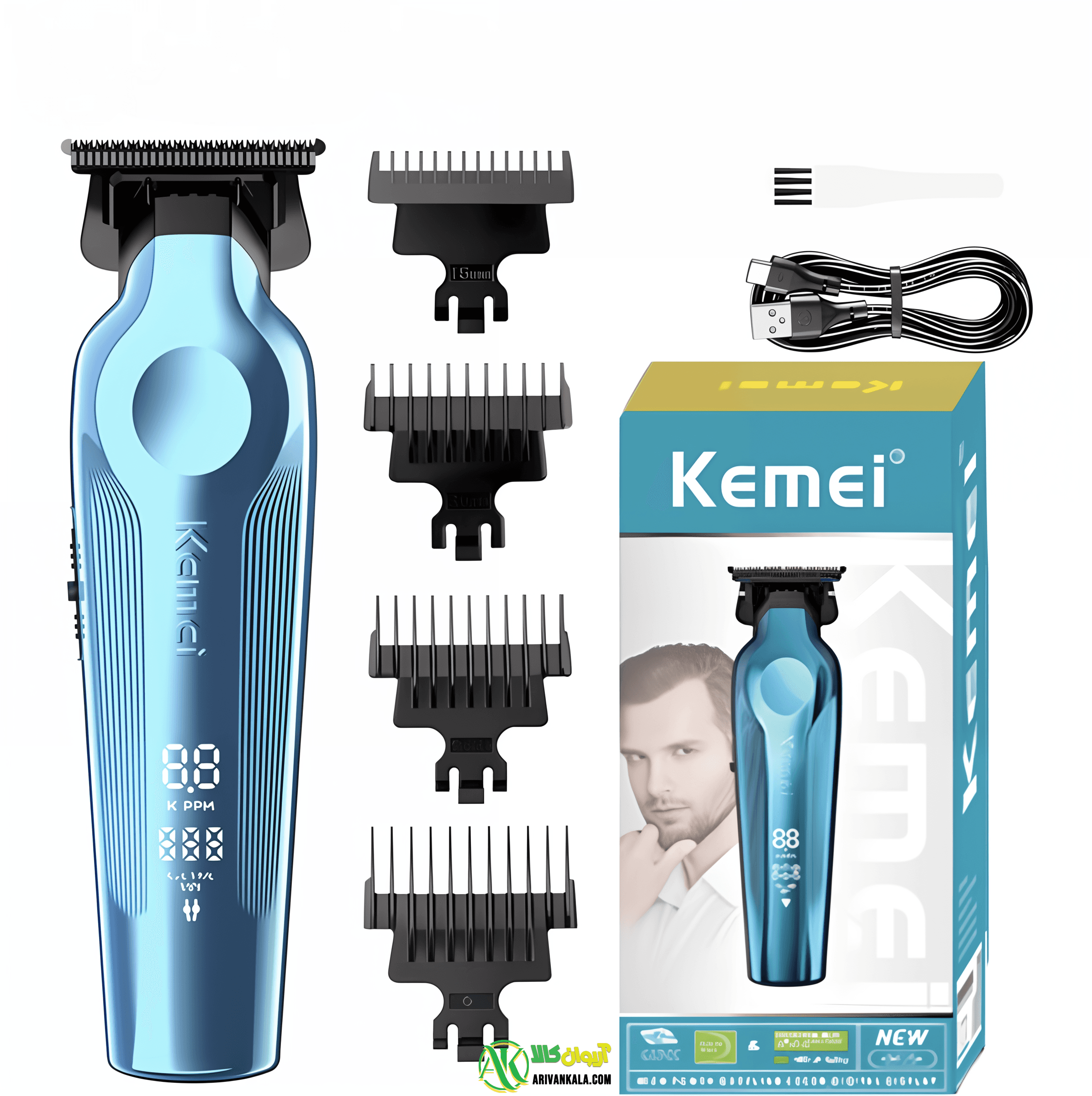 ماشین اصلاح خط زنی kemei مدل km-264 — تصویر ۶