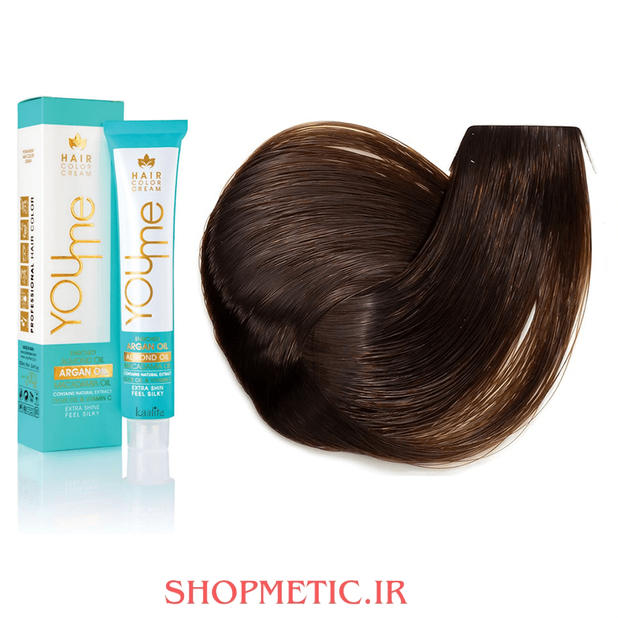 رنگ مو یومی سری گردویی شماره 6.38 بلوند گردویی تیره حجم 100ML — تصویر ۳