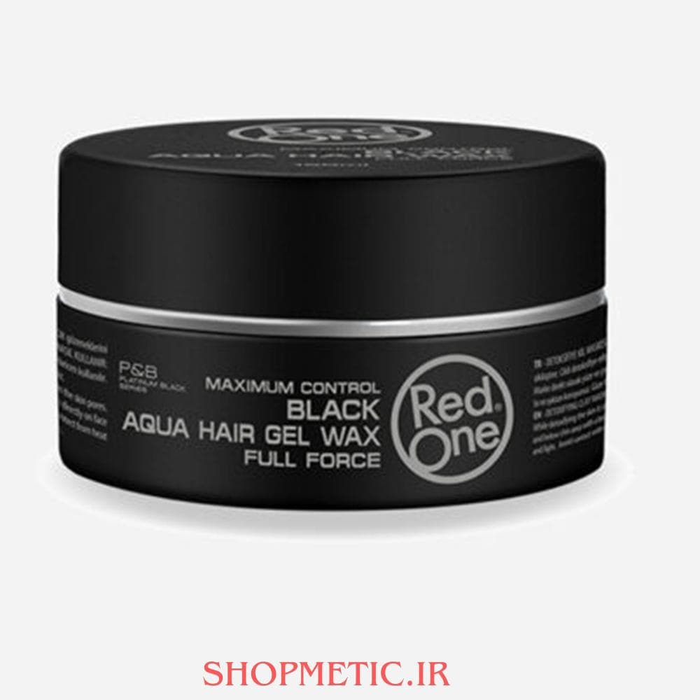 واکس مو مشکی 150میل ردوان Red One Black Aqua Hair Wax