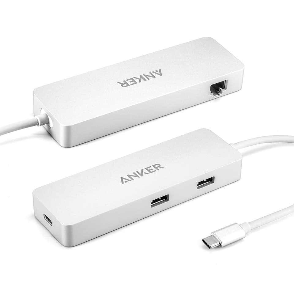 هاب ۴ پورت USB-C به همراه Ethernet و Power Delivery انکر مدل A8302041