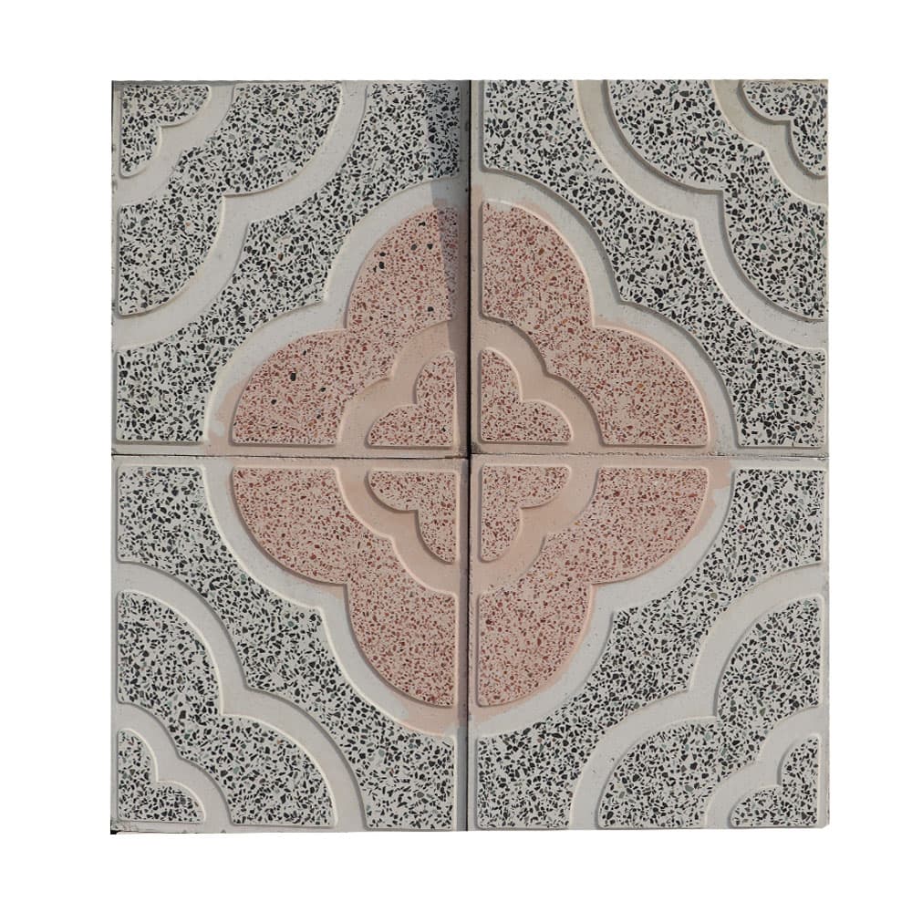 موزاییک حیاطی ابرویی خانه موزاییک
