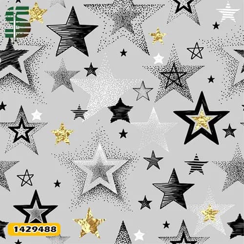 پرده لوردراپه طرح دار کد 1429488 مدل ستاره — تصویر ۵